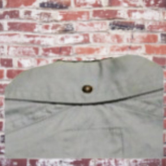 Cabela's Shirt XL Men's Gray Long Sleeve Button Up Utility Multiple Zippers - Picture 6 of 6